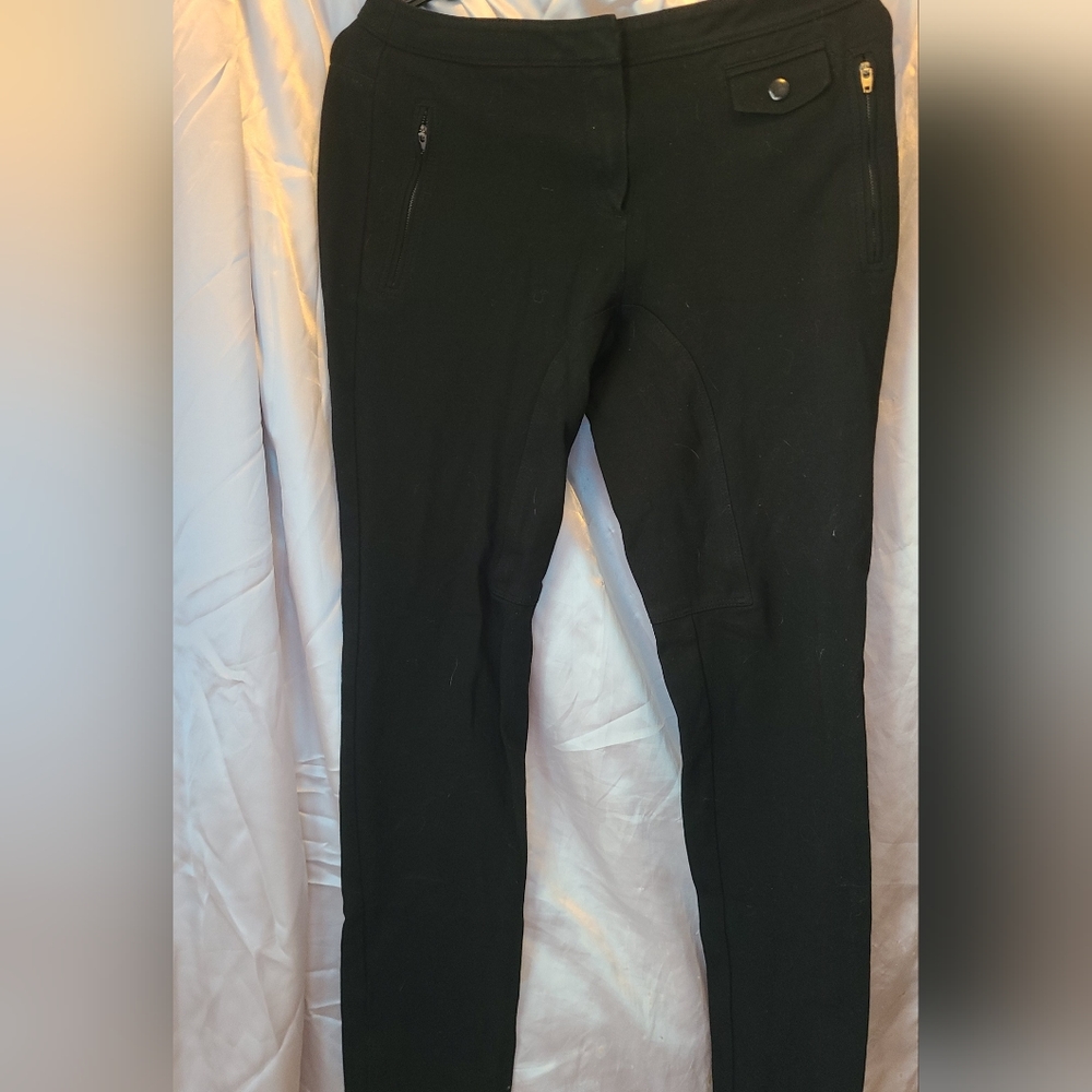 Theory Black Pants with pocket zippers and ankle zippers